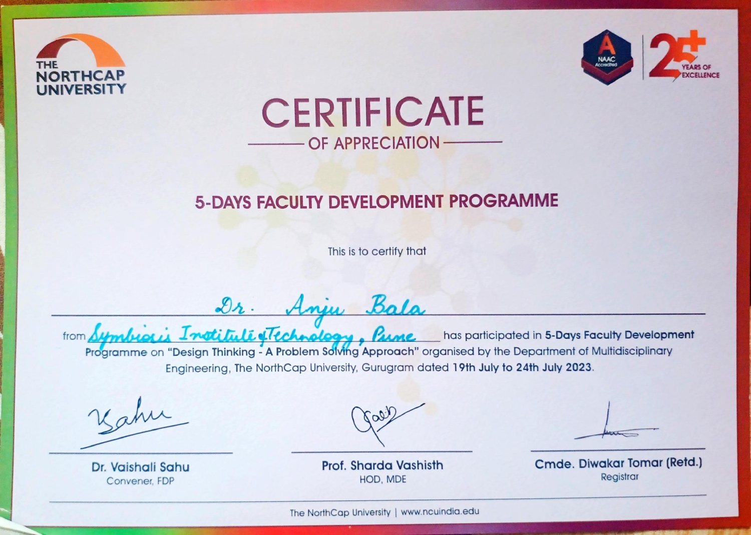 5-Days Faculty Development Programme (2023)